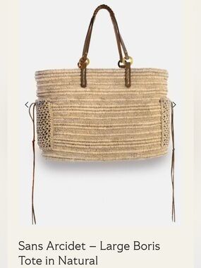 Sans Arcidet raffia bag